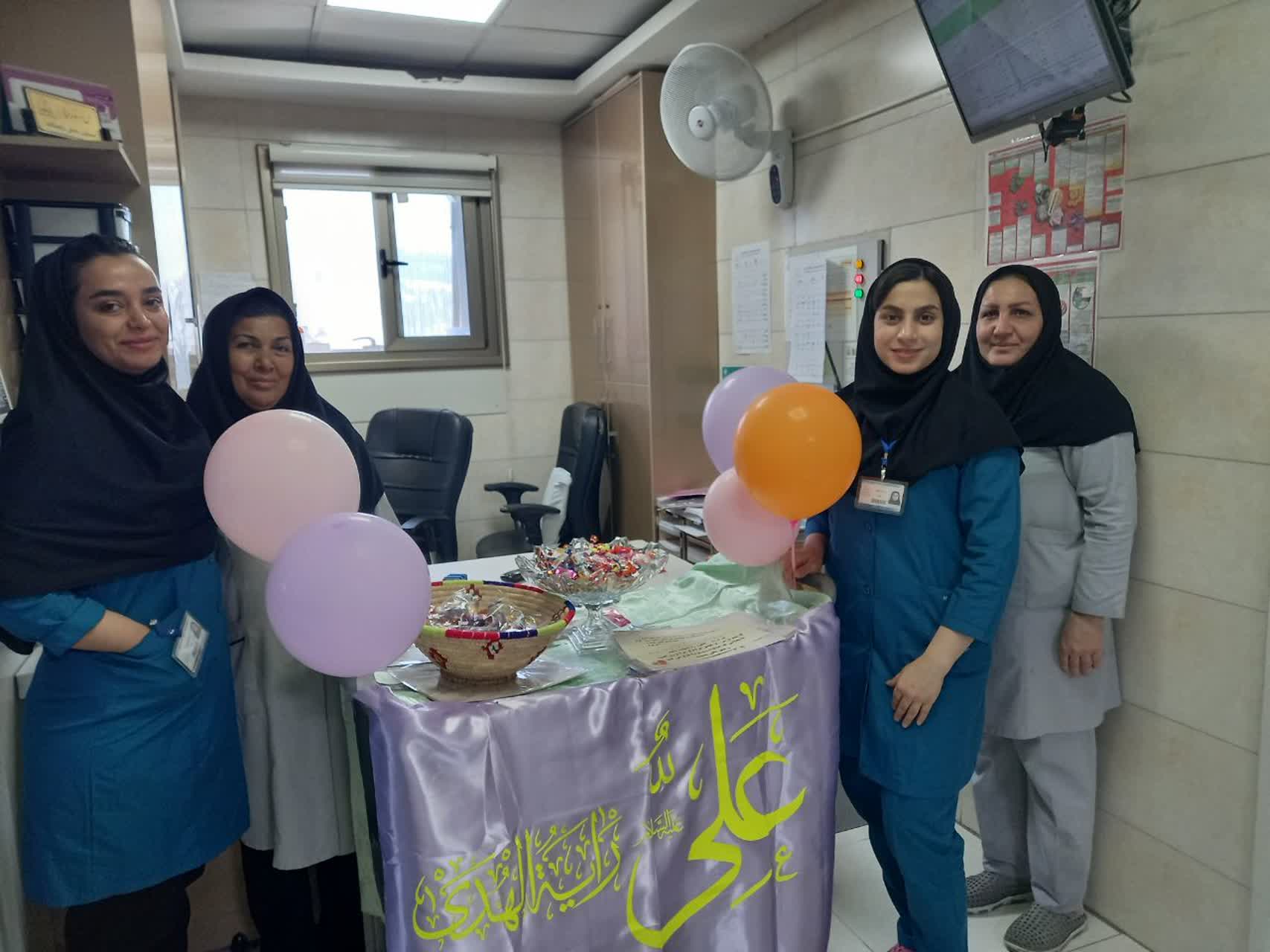 برگزاري عيد غدير در بيمارستان مادر و كودك غدير 